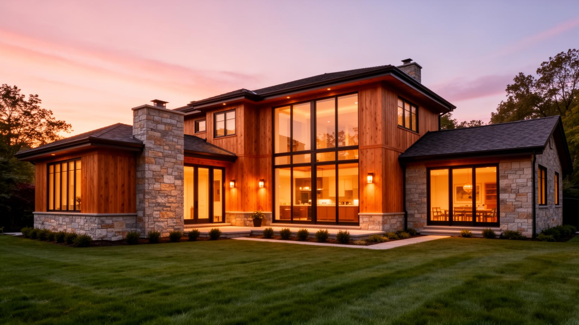 Custom home financed with a one-time close construction loan